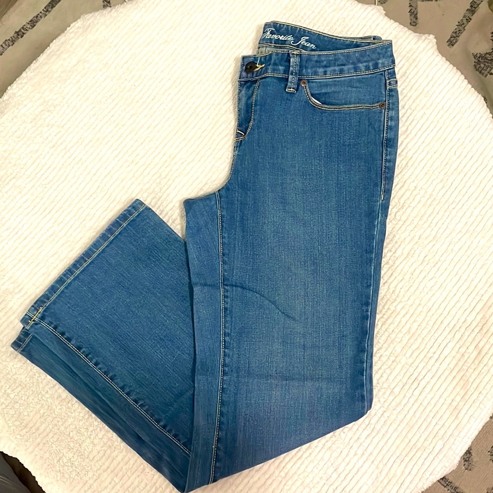 L.L. Bean Women's Straight Leg Jeans - Blue